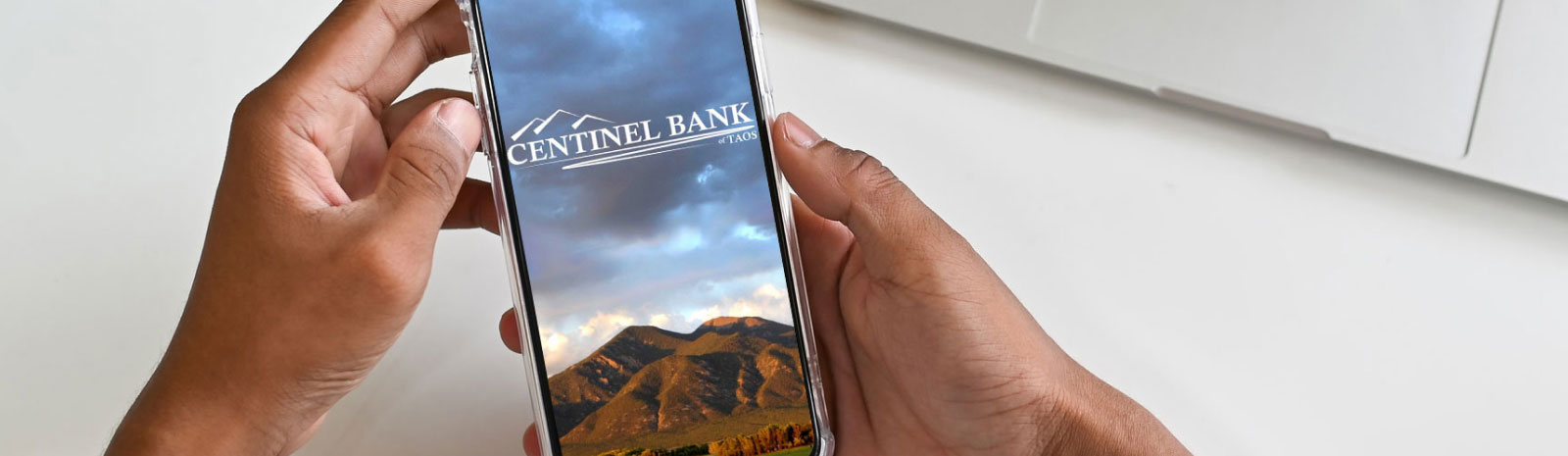 bank app on phone